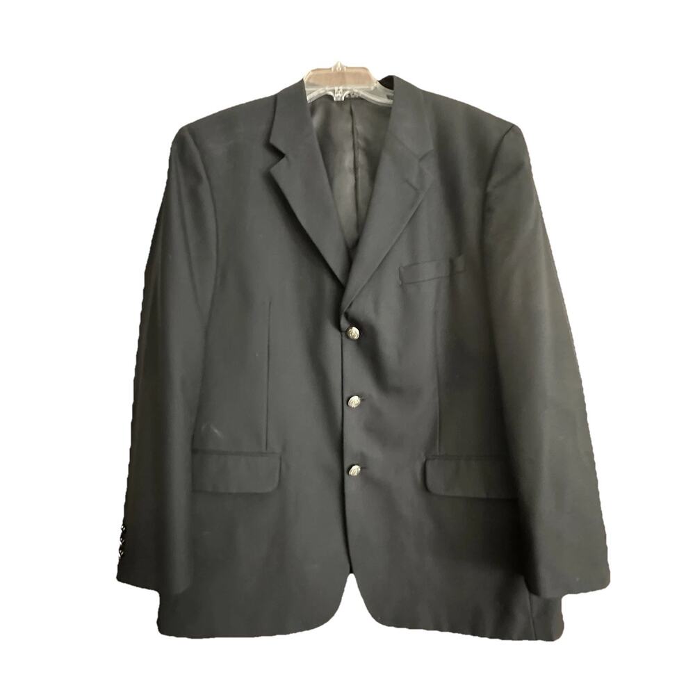 Vintage Enrico Gelini Mens Lightweight Tailored Wool Blazer Sz R44 Pre-owned